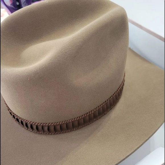 Stetson Stampede Biege 4XBeaver Perfect Condition Beautiful WellMade CowBoy Hat main image 6